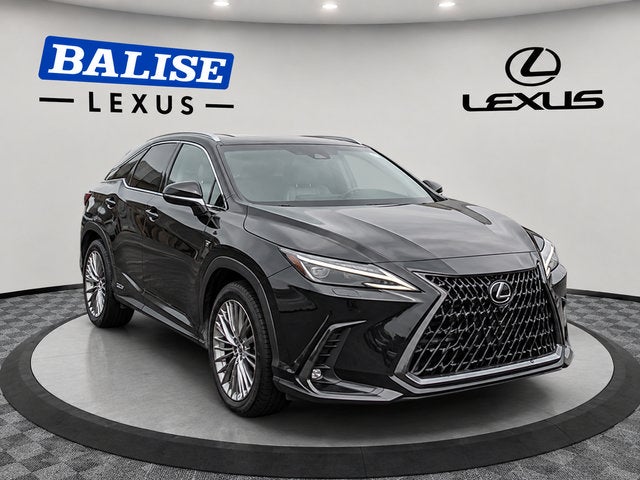 2025 Lexus NX 350 Luxury in Caviar — front three-quarter view