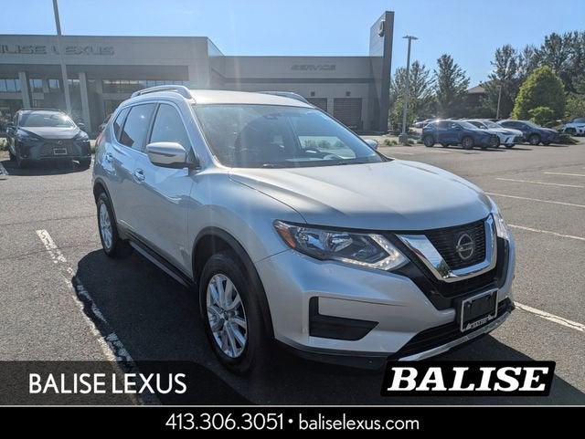 2020 Nissan Rogue SV in Brilliant Silver Metallic — front three-quarter view