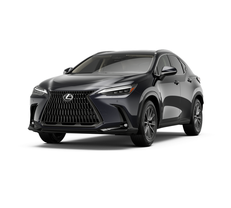 2026 Lexus NX 350 LUXURY AWD in Caviar — front three-quarter view