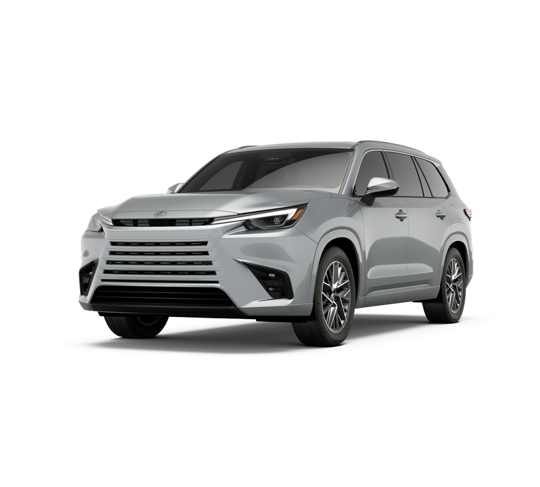 2026 Lexus TX 350 LUXURY AWD in Celestial Silver Metallic — front three-quarter view