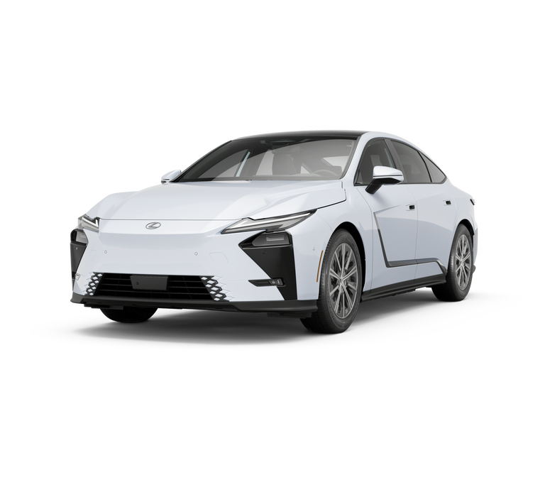 2026 Lexus ESe ES 500e LUXURY AWD in Ultra White — front three-quarter view