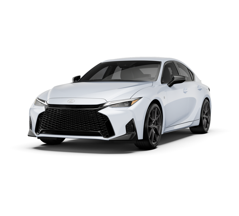 2026 Lexus IS 350 F SPORT DESIGN AWD in Ultra White — front three-quarter view