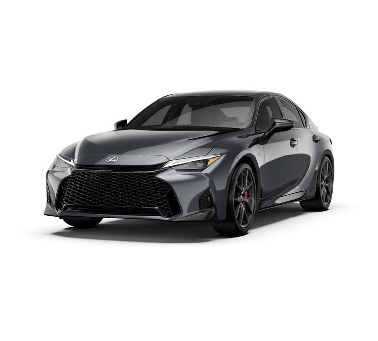 2026 Lexus IS 350 F SPORT AWD in Cloudburst Gray — front three-quarter view