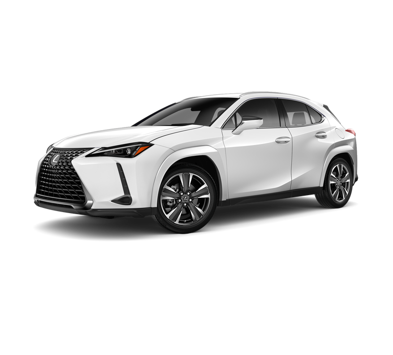 2026 Lexus UX HYBRID UX 300h PREMIUM AWD in Ultra White — front three-quarter view