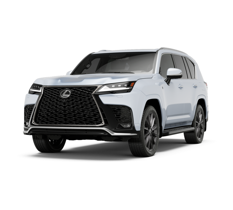 2026 Lexus LX 600 F SPORT HANDLING in Ultra White — front three-quarter view